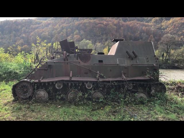 Out-Of-Commission Rusting Soldier Transport In Maglaj, Bosnia