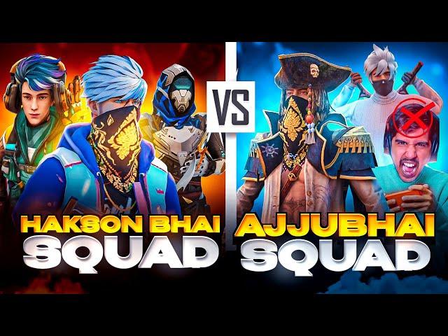 Ajjubhai Vs Hakson Bhai 100% Real Aimbot  Amitbhai Left The Game after ! - Garena free fire max