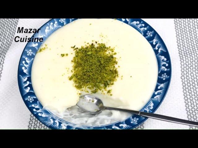 Firni With Rice Flour فرني با آرد برنج Easy Dessert Recipe