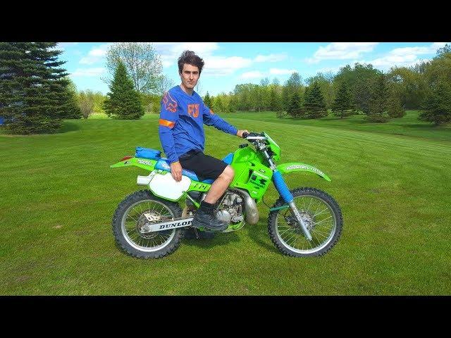 How Is This Bike Only 200 cc??!! (Kawasaki kDX 200 Ripping)