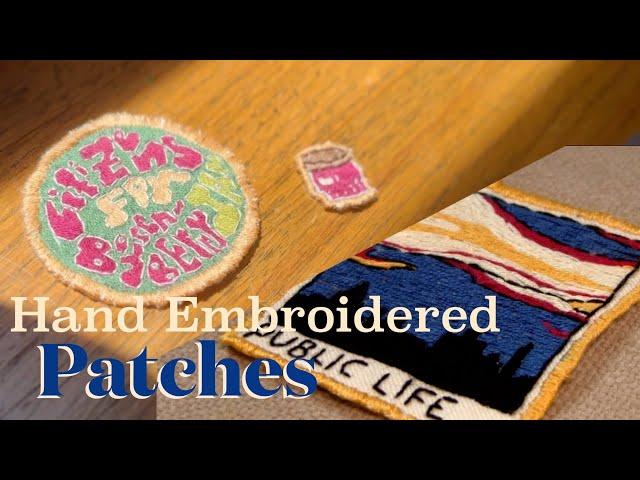 Embroidering Custom Patches of my Favorite Music | Simon & Garfunkel and Josh Turner