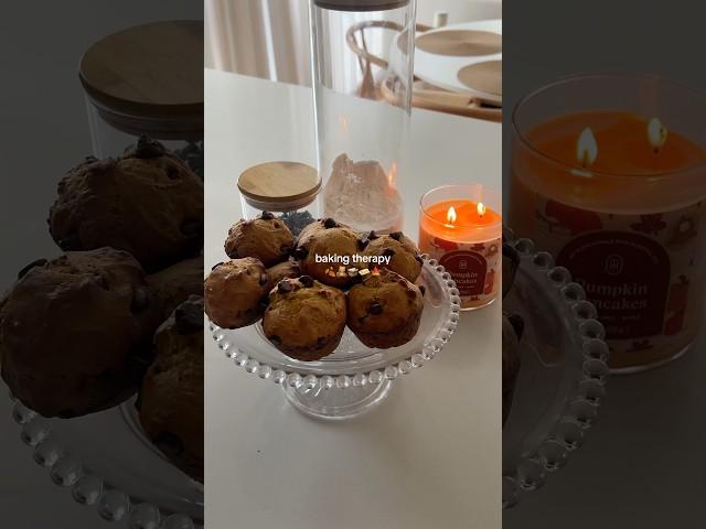 weather is feeling cooler so I decided to bake pumpkin muffins #baking #fall #fallbaking #autumn