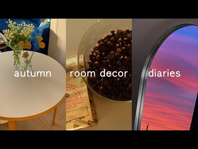 NY Vlog — Fall room makeover: cozy fall decor haul  my new Artek table eggplant, meat pot rice