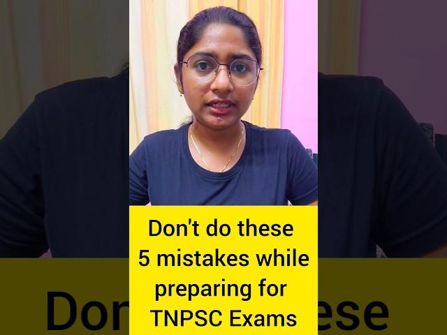 Don't do these 5 Mistakes while Preparing for TNPSC Exams  #tnpsc #group4 #shortstamil