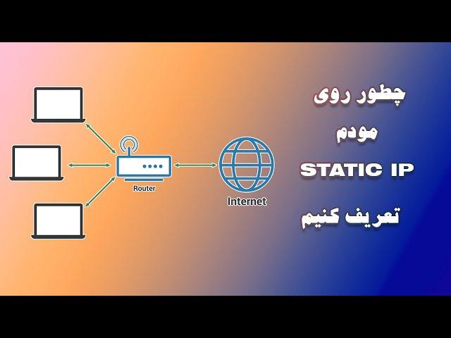 تعریف کردن آیپی ثابت روی مودم | چطور روی مودم Static IP تعریف کنیم