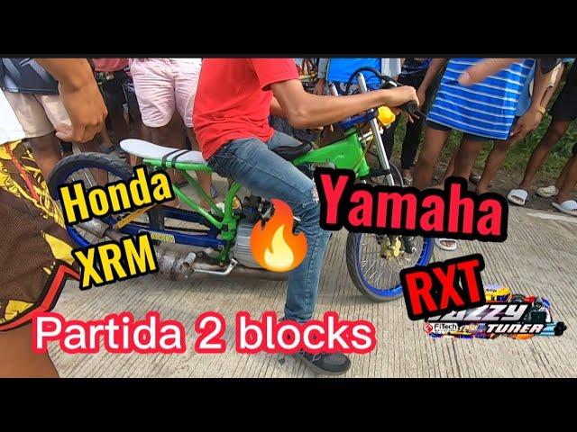 Partida 2 blocks Honda XRM vs Yamaha RXT 2 stroke