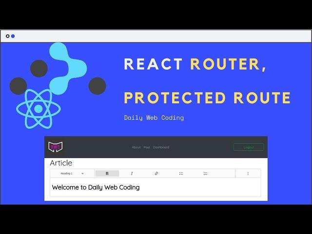 React Router and Protected Route part 1