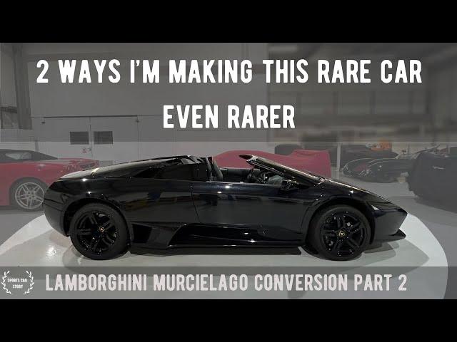 Lamborghini LP640 Roadster Manual Conversion.  I've found 2 ways to make this rare car even rarer