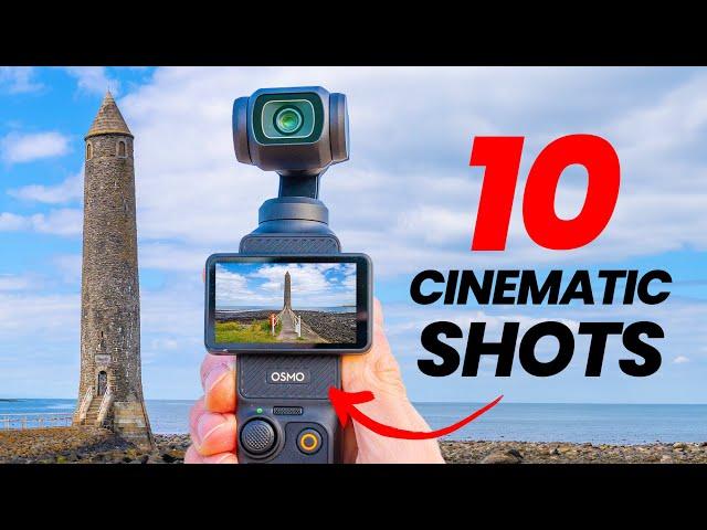 10 PRO CINEMATIC Shots For Your DJI POCKET 3 | DJI Osmo Pocket 3 Tips For Beginners