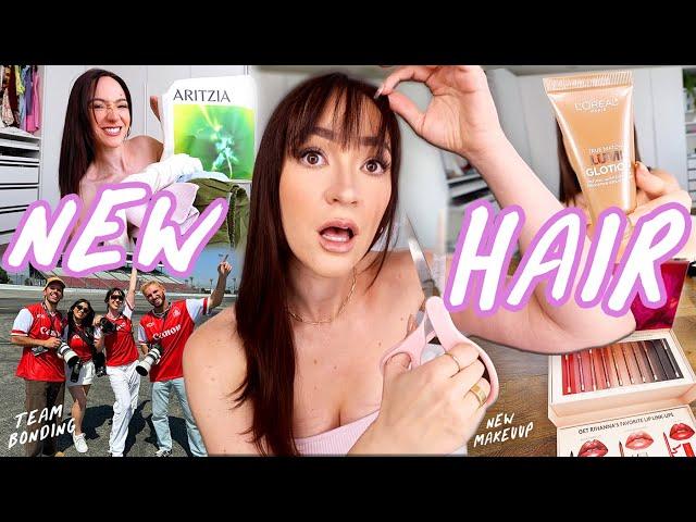 Cutting My Hair, Aritzia Summer Clothing Haul + BU Team Bonding!!