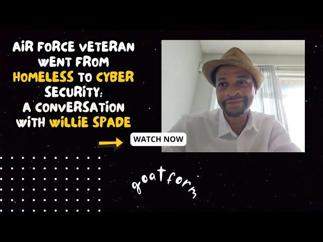 From Homeless to Cyber security: Air Force veteran shares his tech journey