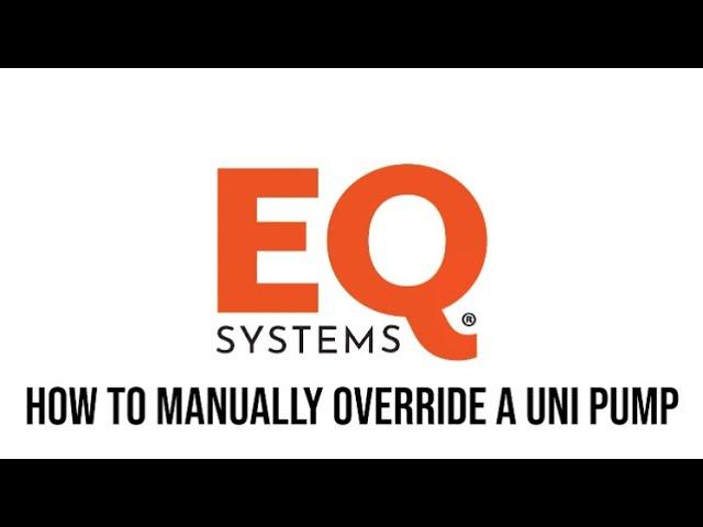 EQ Systems: How to Manually Retract Your Jacks  using a Uni Pump