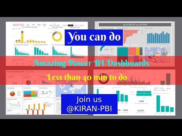 Amazing Power BI dashboard, less than 40 min to do