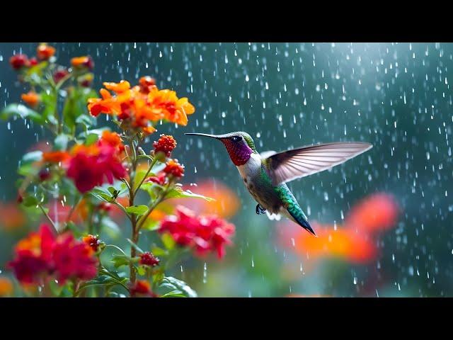 Birds In The Rain ️ Healing Music For Stress Relief With The Sounds Of Birds And Rain ️