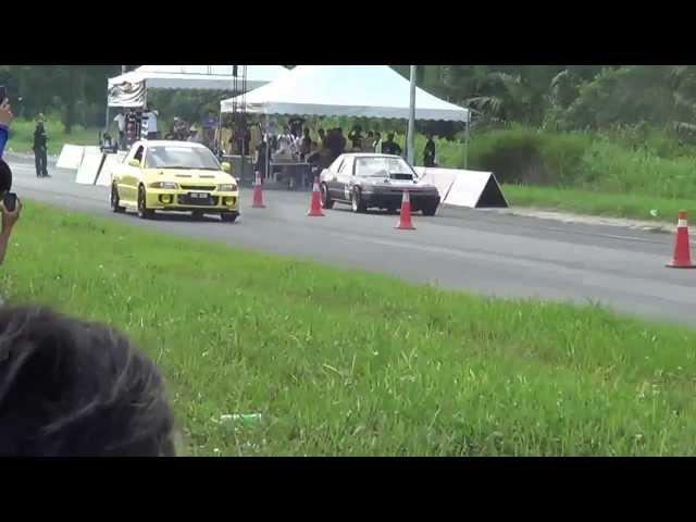 Sarawak Drag Challenge 2013 - Evo 3 vs Honda Prelude