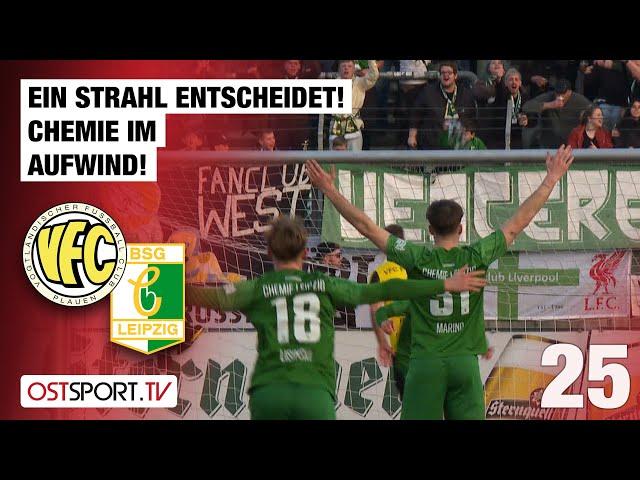 Ein STRAHL entscheidet! Chemie weiter im Aufwind: Plauen - Chemie | Regionalliga Nordost