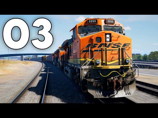 First Time Driving a 400,000lb Diesel Locomotive - Train Sim World 5 - Part 3