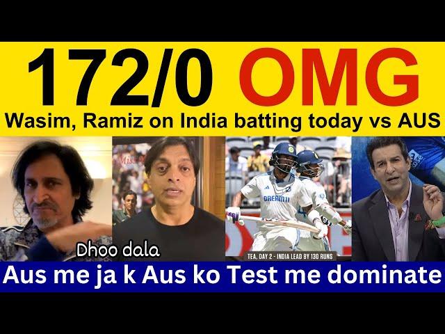 Pak Media Crying on India 172/0 today IND vs AUS | Ramiz Speaks on Yashasvi Jaiswal | shoaib akhtar