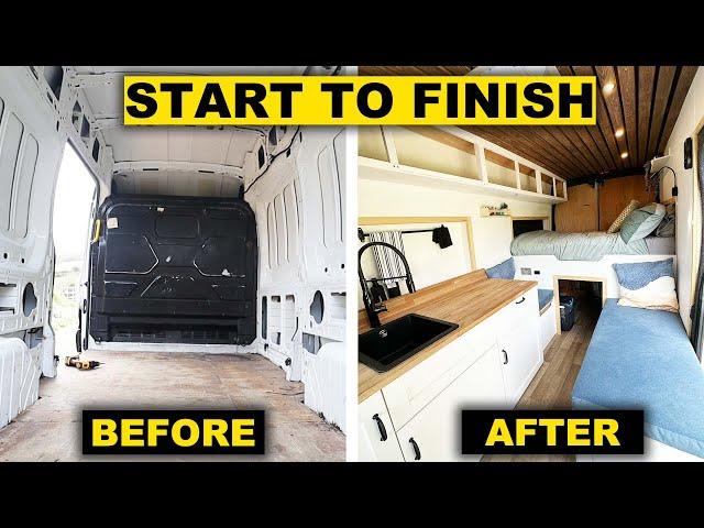 DIY CAMPER VAN CONVERSION FULL BUILD TIMELAPSE