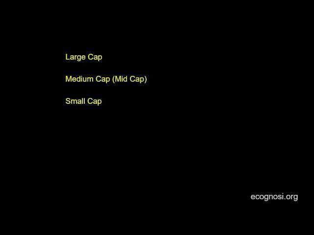 Market Capitalization and Large Cap, Medium Cap and Small Cap Stocks