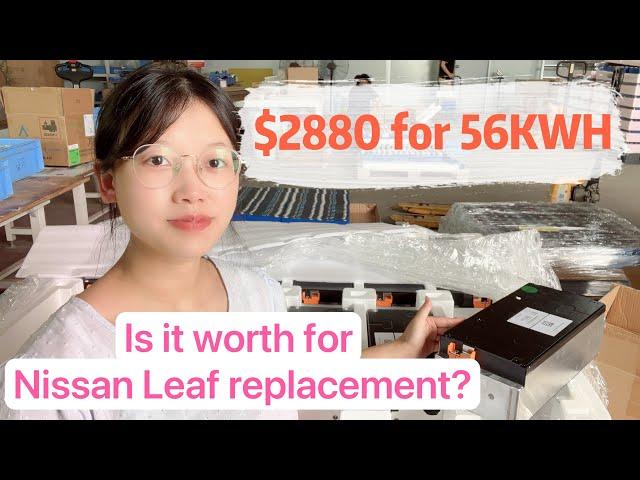 $2880 for 56KWH Nissan Leaf car battery upgrade