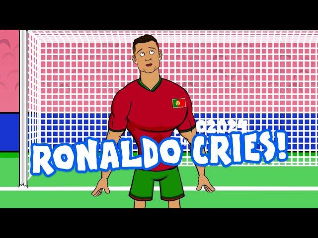 RONALDO CRIES CR7 misses a penalty against Slovenia! (Euro 2024 Goals Highlights)