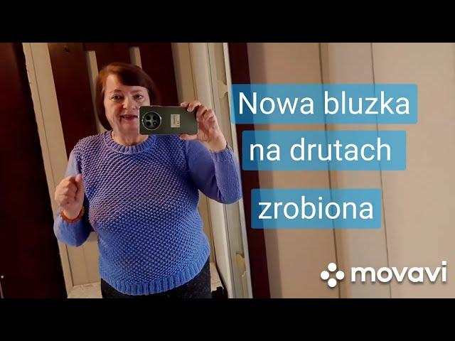 @Mariazaprasza Nowa bluzka na drutach.W menu Kurczak z marchewką i porem.Zapraszam.