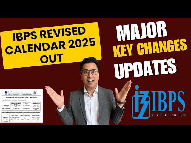 IBPS Calendar 2025 | IBPS Revised Calendar 2025 Out | IBPS New Calendar 2025 | IBPS Calendar Update