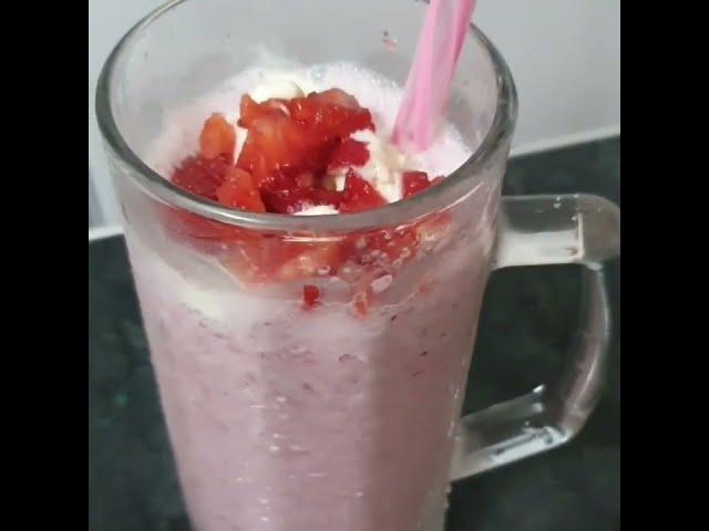 Strawberry Milkshake #yummyfood  