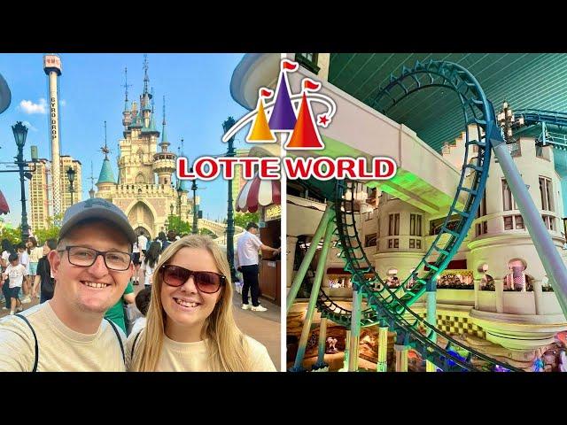 Lotte World Vlog June 2024 - HUGE Theme Park In Seoul!