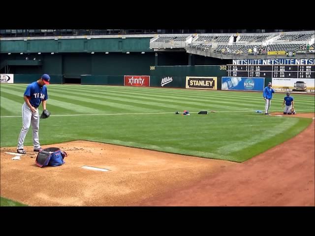 Yu Darvish, Texas Rangers RHP (Bullpen Session)