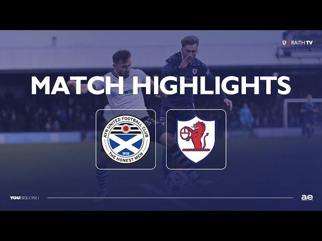 HIGHLIGHTS | Ayr United 3-0 Raith Rovers | 04/01/25