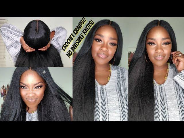 CROCHET BRAIDS || NO INVISIBLE KNOTS, NO LEAVE OUT! | WATCH ME RECREATE MY MOST POPULAR VID!