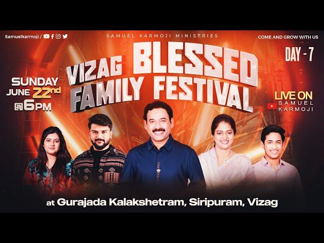 Vizag Blessed Family Festival | LIVE  | Samuel Karmoji | Miracle Center Vizag | 22 June 2025 | 6 P.M