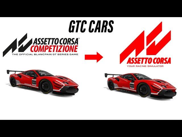 GRID to GRID - Assetto Corsa Competizione Carlist to Assetto Corsa - Track Day Cars [COMPLETE GRID]