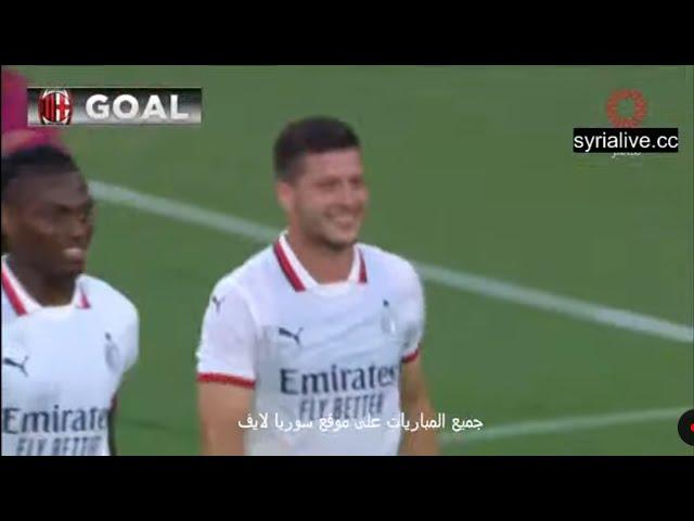 AC Milan vs Barcelona, el gol de Luka Jovic contra el Barcelona hoy