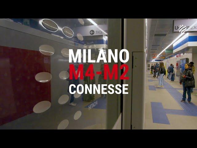 Videonews Metro M4: aperto al pubblico il collegamento M4-M2