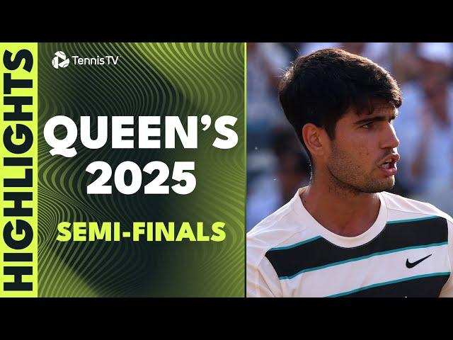 Alcaraz Takes On Bautista Agut; Draper vs Lehecka | Queen's 2025 Semi-Final Highlights