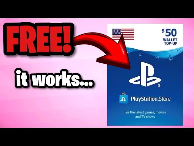 How to get PSN Giftcard for FREE! - Get $100 PlayStation Code! (PS4/PS5)