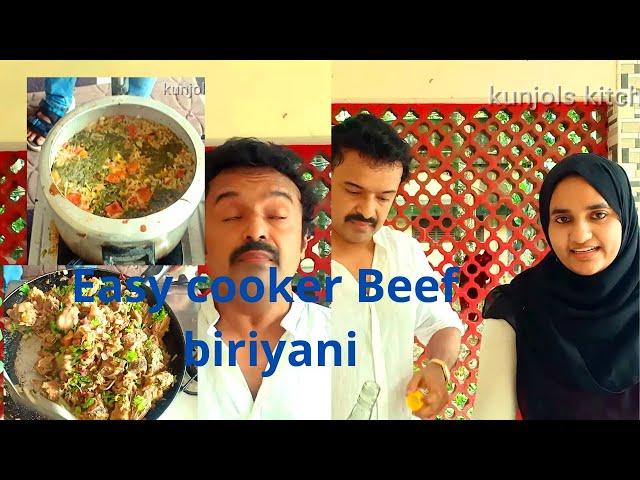 Easy cooker beef biriyani recipe/.Beef biriyani recipe .