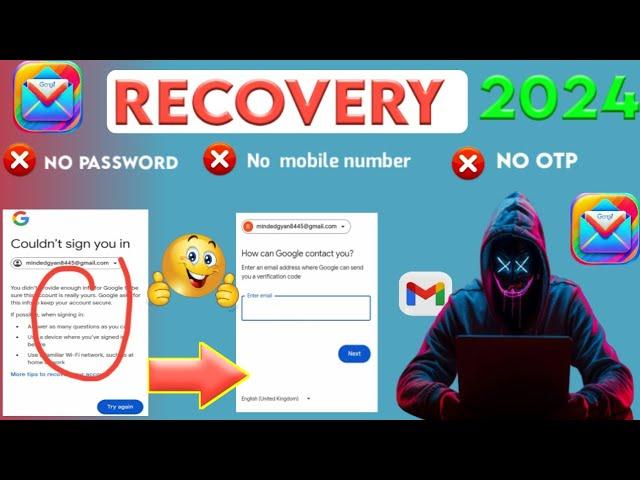 How to recover Gmail password without recovery email and phone number | Gmail recovery without code