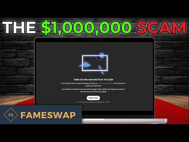 The $1,000,000 Fameswap SCAM That COST Me My YouTube Channel!