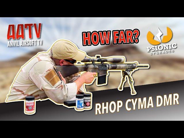 CYMA RHop Airsoft DMR Range Test | Psionic Upgrades PSI Hop | AATV EP157