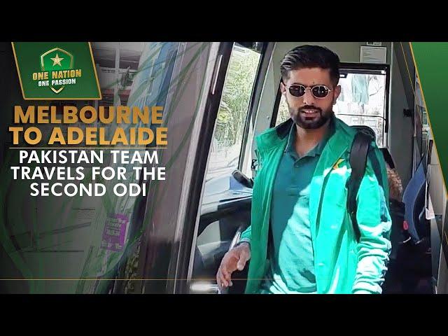 ️ Melbourne to Adelaide: Pakistan team travels for the second #AUSvPAK ODI | PCB | MA2A