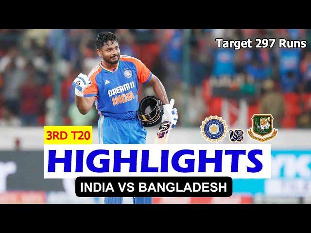 HIGHLIGHTS | INDIA VS BANGLADESH 3RD T20 MATCH | IND VS BAN