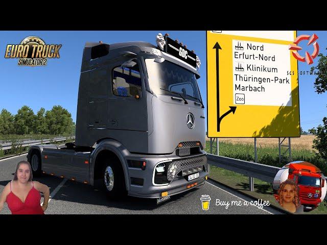 Euro Truck Simulator 2 (1.54) Mercedes-Benz Actros MP6 Holland Delivery to Erfurt + DLC's & Mods