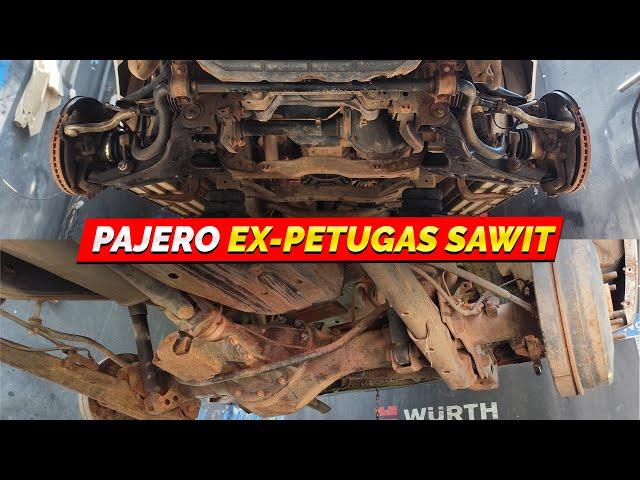 KOLONGNYA PARAH! Undercarriage Detailing & Anti Karat Mitsubishi Pajero Bekas Kebun Sawit Sumsel