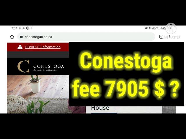 Full-time course fee in conestoga college