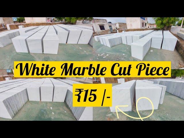 White Marble Tiles & Cut Piece | Makrana Marble Cut Piece & Cut Size (Leera)