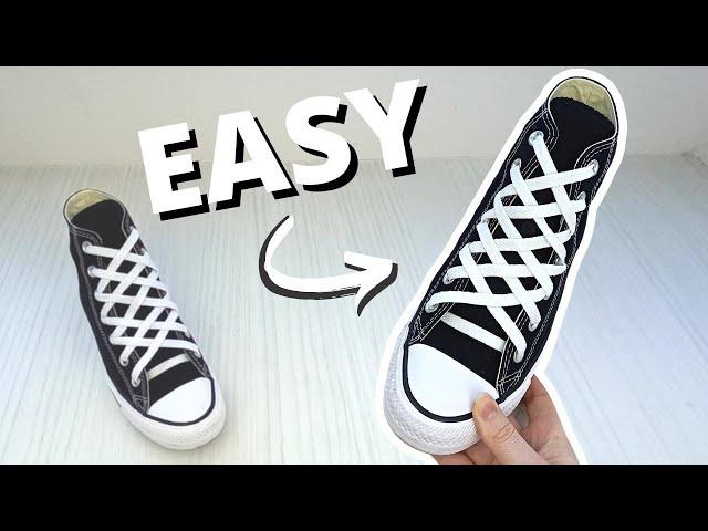 HOW TO DIAMOND LACE CONVERSE (EASY Way)